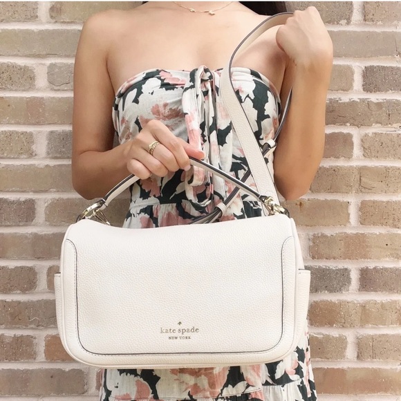 Kate Spade Top Zip Satchel Hobo Crossbody Leather - Picture 2 of 9